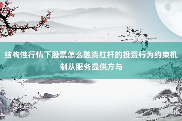 结构性行情下股票怎么融资杠杆的投资行为约束机制从服务提供方与