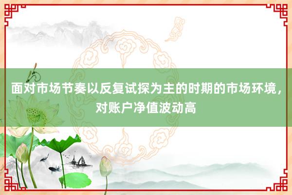 面对市场节奏以反复试探为主的时期的市场环境，对账户净值波动高