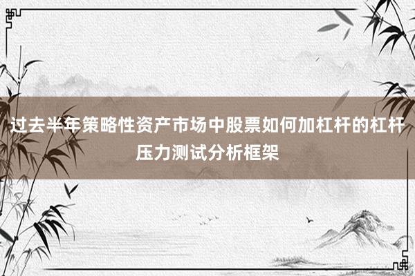 过去半年策略性资产市场中股票如何加杠杆的杠杆压力测试分析框架